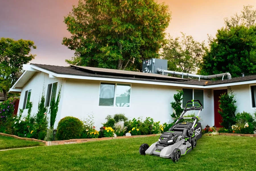 battery powered small lawn mower